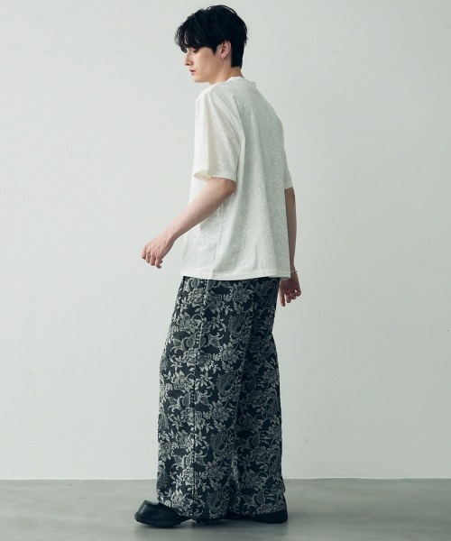 Shoowtime（ショウタイム） tシャツ velvet like power shoulder T