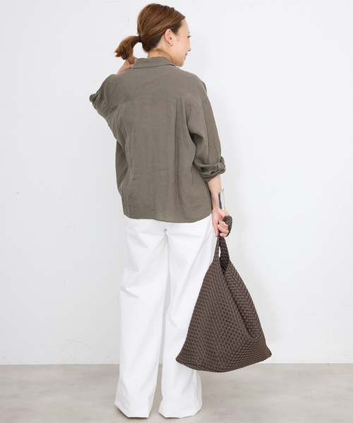 Deuxieme Classe ブラウス シャツ *Linen レディース : ZOZOTOWN