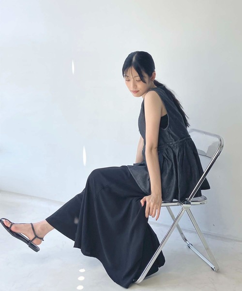 anuas ペプラム　ベスト ペプラムベスト レディース 春 夏 秋 ≪ゆうメール便配送30・代