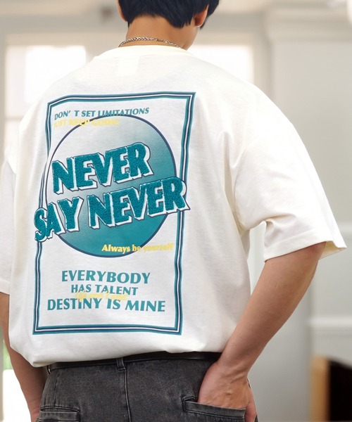 tシャツ ワイド Tシャツ サガラ刺繍 半袖 アニマル ロゴ キャラT