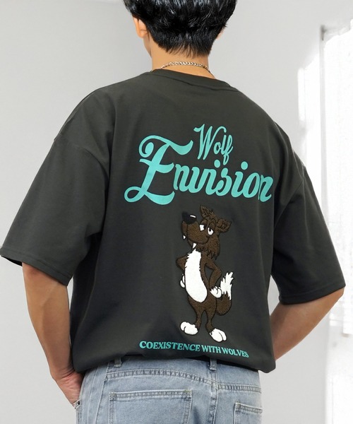 新品★vintage Tシャツ アニマル柄 刺繍★新宿 伊勢丹 解放区 一点物 洗える】トラ柄パイル編みニット（2002348982） | Dessin