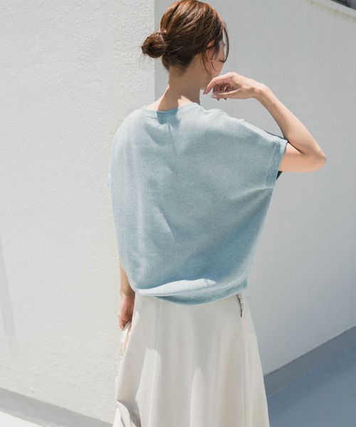 リピ割新品タグ付き　リネンフリルフレンチワイドシャツ　アーバンリサーチドアーズ オフ 新品タグ付き リネンフリルフレンチワイドシャツ アーバン