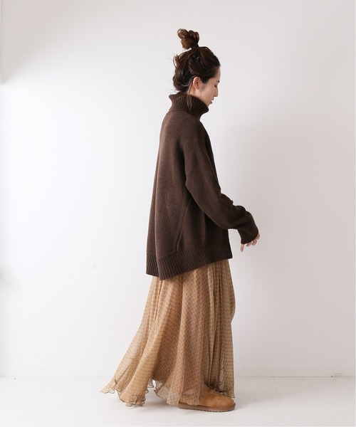 「FRAMeWORK」 タートルネックニット FREE ブラウン レディース_画像7