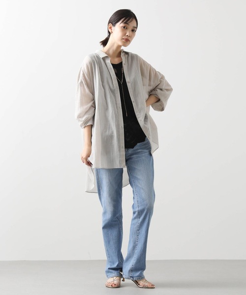 ブラウス シャツ カシュクールシャツ レディース hunch ブラウス シャツ 「接触冷感」2WAY カシュクールシャツ