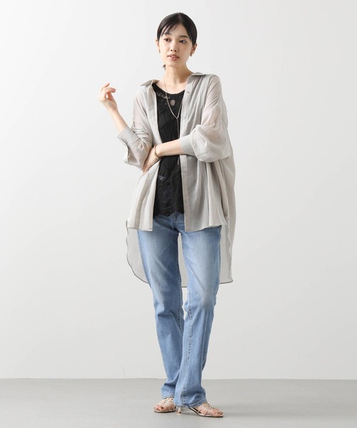 ブラウス シャツ ボイルカシュクールシャツ レディース Acuta ブラウス シャツ ボイルカシュクールシャツ レディース