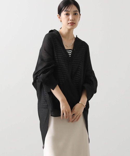 Acuta ブラウス シャツ ボイルカシュクールシャツ レディース