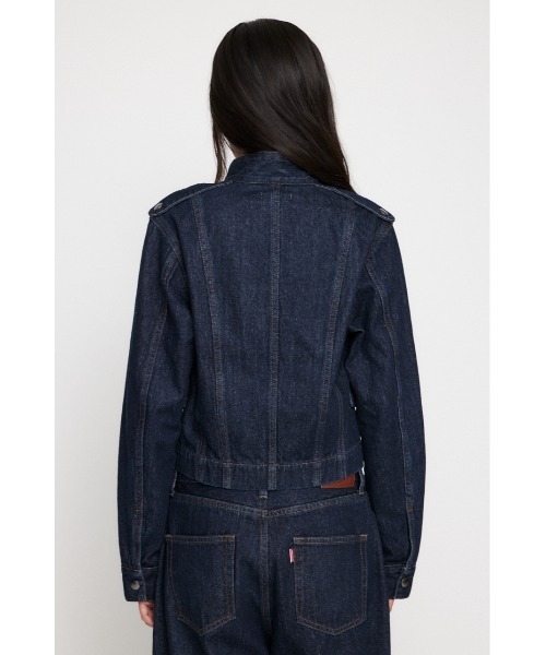 lagua gem デニムジャケット LAGUA GEM デニムジャケット gジャン STAND NECK ZIP レディース