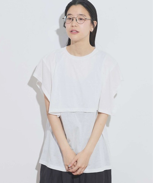 tシャツ double no sleeve レディース