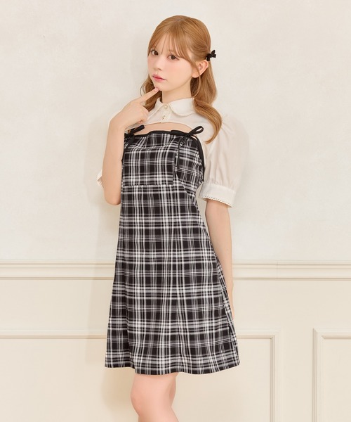 apres jour ワンピース 「SET着用可能」ダブルリボンミニキャミ