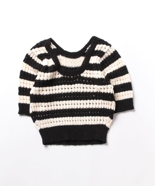 「MURUA」 半袖ニット FREE ブルー レディース_画像2