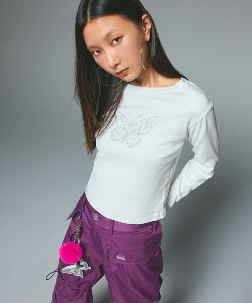 キーホルダー MIRROR AND LOGO KEY CHARM | X-girl | 02