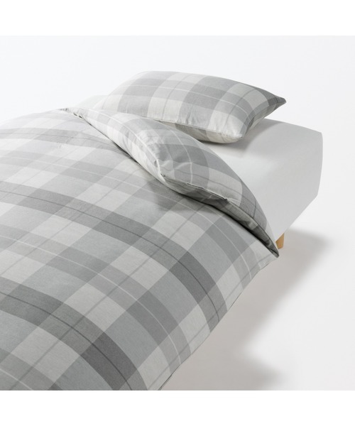 無印良品（MUJI） ベッド 寝具 綿フランネル掛ふとんカバー・S 150