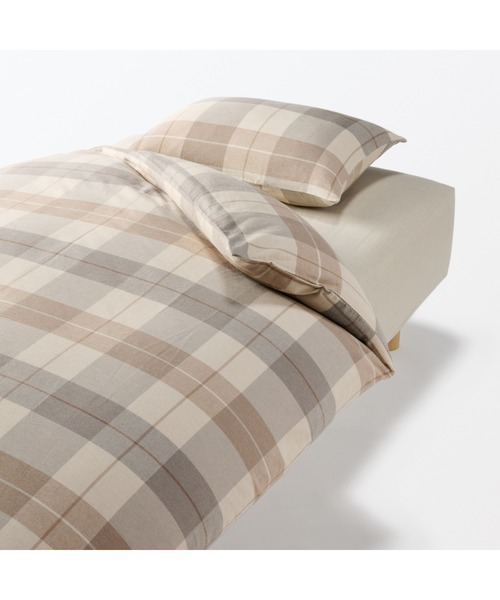 無印良品（MUJI） ベッド 寝具 綿フランネル掛ふとんカバー・S 150