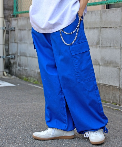SPINNS（スピンズ） 「Makes Style!」カーゴパンツ S ロイヤルブルー