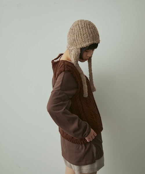 full/fill. ベスト ジレ cable knit vest / ケーブルニットベスト