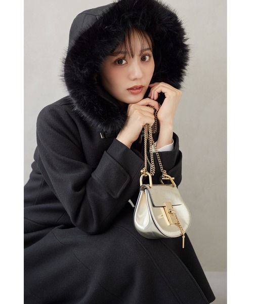 tocco closet ダッフルコート コート 取り外し可能なファー付き