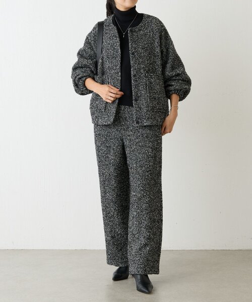 BEARDSLEY（ビアズリー） パンツ ツイードイージーパンツ レディース