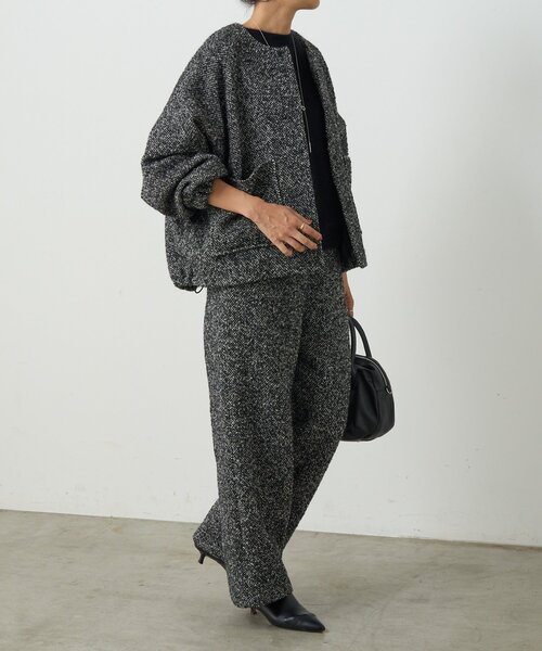 BEARDSLEY（ビアズリー） パンツ ツイードイージーパンツ レディース