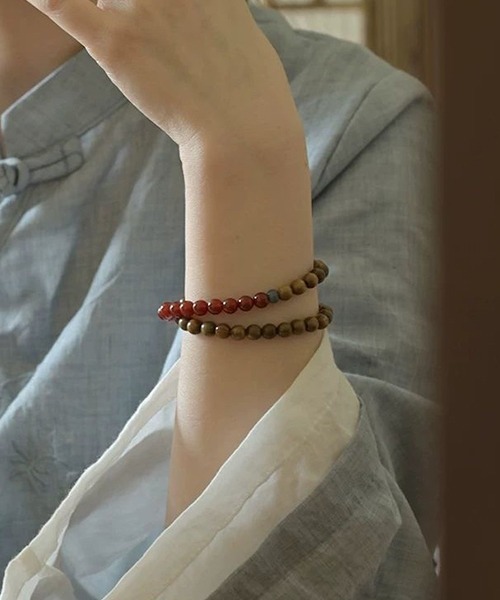 ARCHIVER ネックレス 「Bz」ビーズストーン二連ブレスレット/数珠(T3