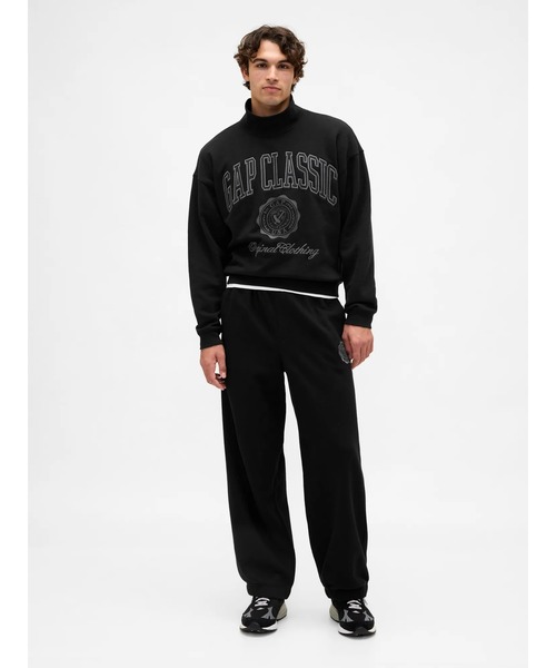 ヴィンテージ GAP スウェット ブラック GAP スウェットパンツ ジャージ ヴィンテージソフト GAPロゴ バギー