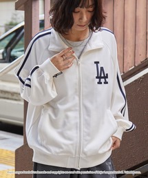 MLB カブス トラックトップ ジャージ 刺繍ロゴ XL相当 サイドライン MLB ジャージ MLB/メジャーリーグベースボール 別注 ワッペン刺繍