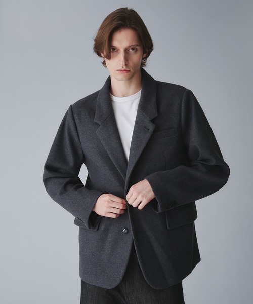 GW値下げ】メランジツイル ダブル ジャケット GW値下げ】メランジ