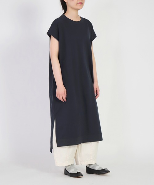 「Brocante」 ノースリーブワンピース 2 チャコールグレー レディース_画像3