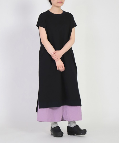 「Brocante」 ノースリーブワンピース 2 チャコールグレー レディース_画像7