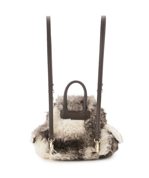 新品タグ付　2wayエコファーバックパック ベージュ　LILY BROWN LILY BROWN｜2wayエコファーバックパック | Rakuten Fashion(楽天