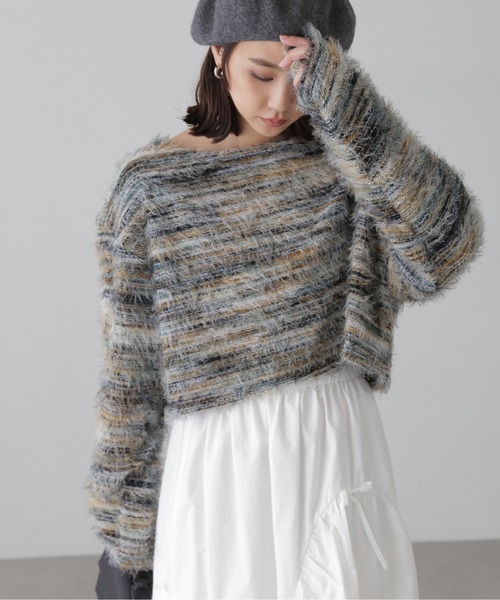 「FREE'S MART」 長袖ニット FREE レッド レディース_画像4