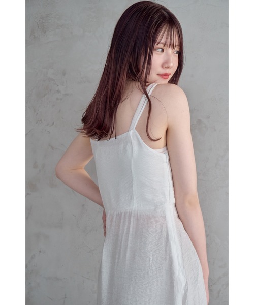 「mellowneon」 キャミソールワンピース FREE ホワイト レディース_画像6