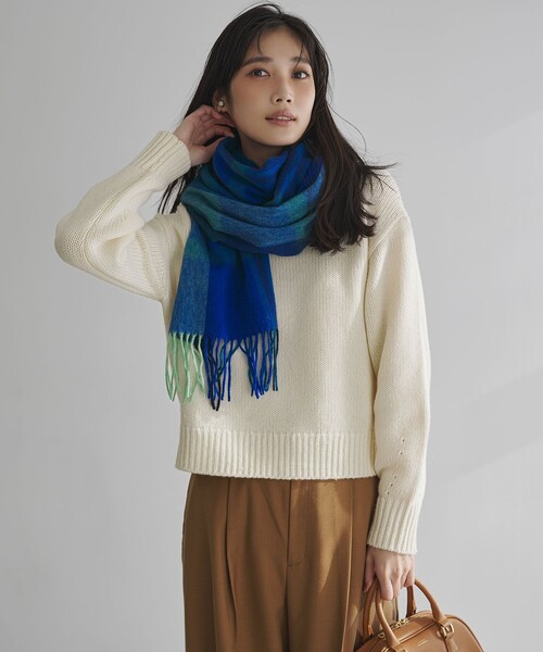 新品タグ付✨23区 2026ウールカシミヤ パフスリーブ ニット セーター 32 23区（ニジュウサンク） ニット セーター ウールカシミヤ パフスリーブ