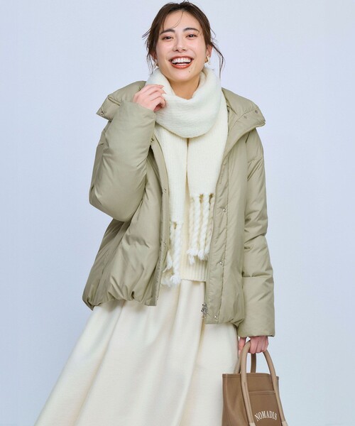 23区（ニジュウサンク） ニット セーター ウールカシミヤ パフスリーブ