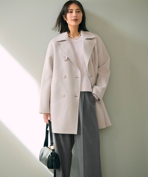 23区（ニジュウサンク） ニット セーター ウールカシミヤ パフスリーブ