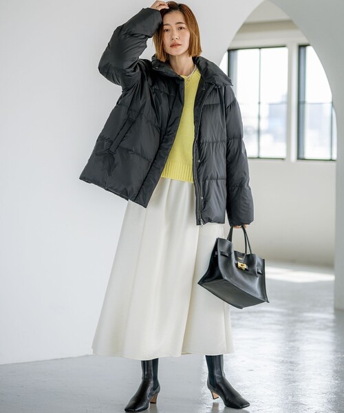 23区（ニジュウサンク） ニット セーター ウールカシミヤ パフスリーブ