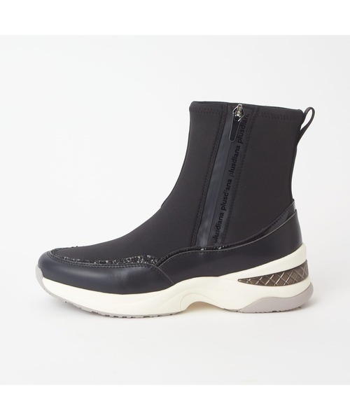 diana（プラスダイアナ） ショートブーツ L ブラック レディース