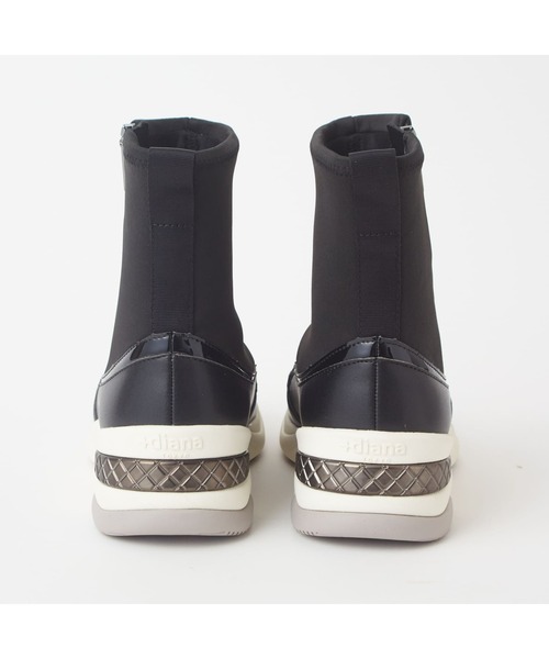 diana（プラスダイアナ） ショートブーツ L ブラック レディース