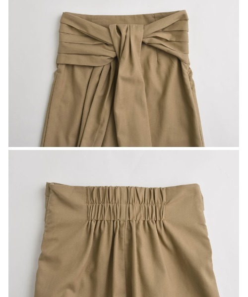 「Re:EDIT」 ロングスカート SHORT カーキ レディース_画像8