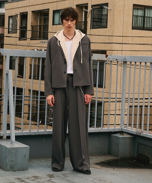 Forte ジャケット テーラードジャケット Riveted Single Short Jacket