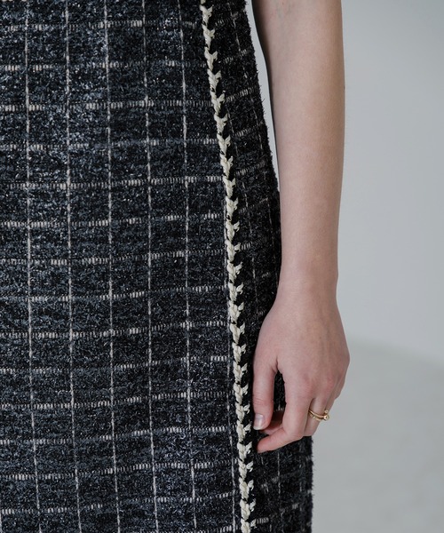 「Leja」 半袖ワンピース SMALL モカ レディース_画像4