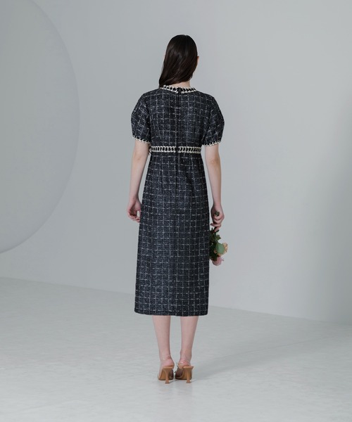 「Leja」 半袖ワンピース SMALL モカ レディース_画像6