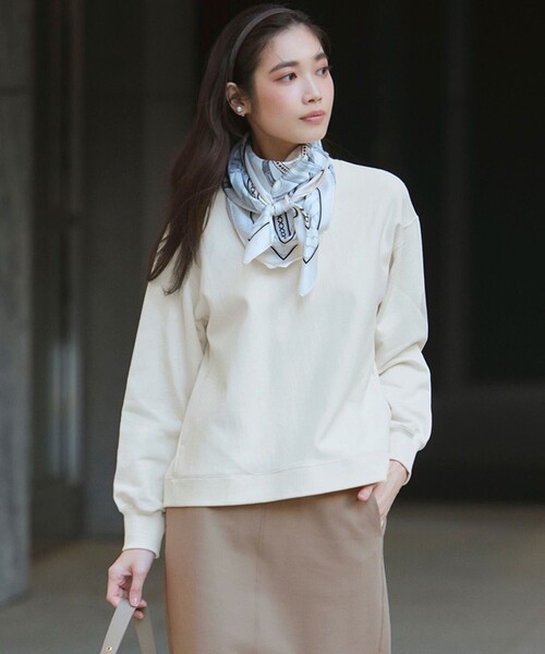 23区（ニジュウサンク） スウェットカットソー 38 ホワイト レディース