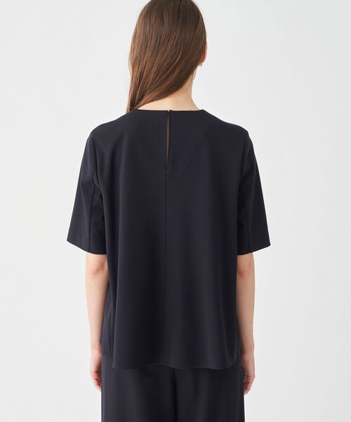 「BALLSEY」 半袖ブラウス 36 ネイビー レディース_画像5