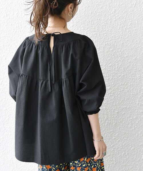 SHIPS any 「SHIPS any」 長袖ブラウス ONE SIZE ブラック レディース