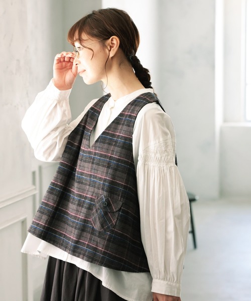 ソウルベリーsoulberry ベスト　Mサイズ soulberry（ソウルベリー） ベスト ジレ 秋の気配を重ねるベスト