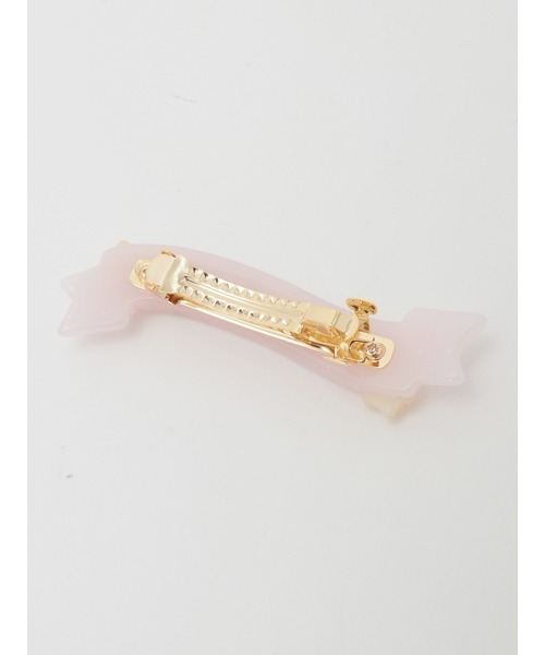 PINK HOUSE（ピンクハウス） ヘアクリップ ラメ入り星ロゴバレッタ