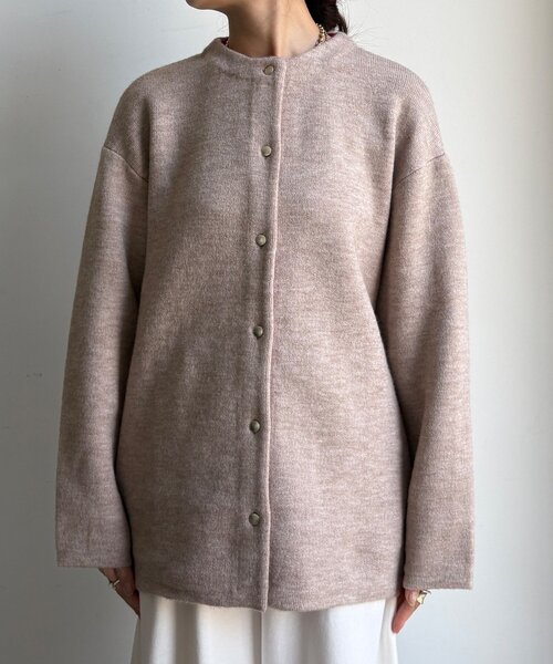 DouDou（ドゥドゥ） カーディガン 「WEB限定」ダブルフェイスニット