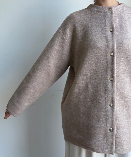 DouDou（ドゥドゥ） カーディガン 「WEB限定」ダブルフェイスニット