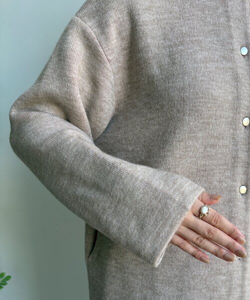 DouDou（ドゥドゥ） カーディガン 「WEB限定」ダブルフェイスニット