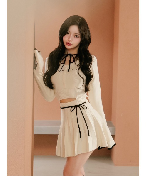 Darich（ダーリッチ） ワンピース ウエストオープンリボンデザイン